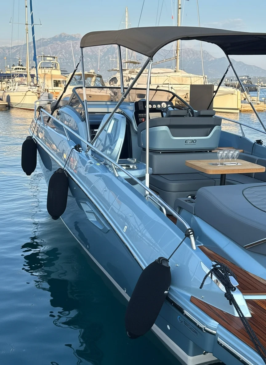 The Cranchi E30 Blue